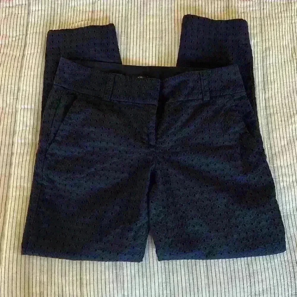 Ann Taylor LOFT Marisa Ankle Eyelet Pants - Picture 1 of 6